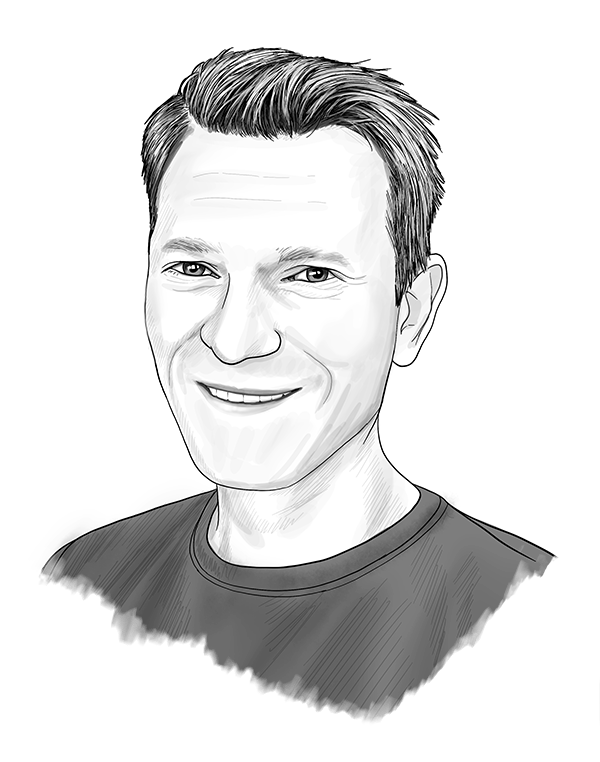 drawing of Ingo Haase