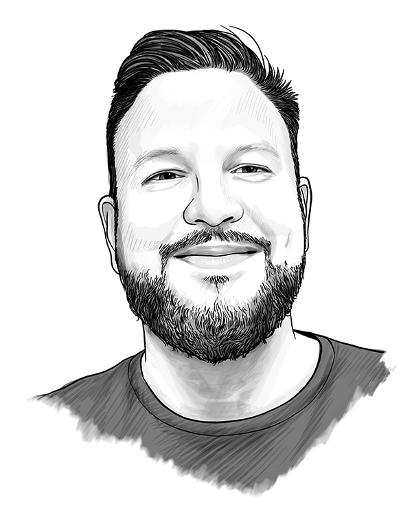 drawing of Sven Kasten