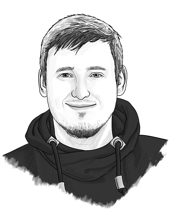 drawing of Timo Flake